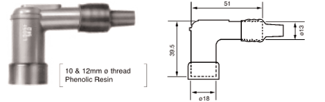 NGK LD05F Resistor Covers