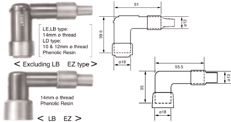 NGK LB Resistor Covers