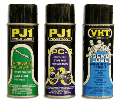 899-190 Cable Lube, 899-191 Penetrating Oil, 899-192 Assembly Lube 